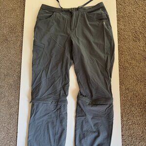 Mountain Hard Wear Zip Off Women's Hiking Pants Size 10/32 Grey Outdoors